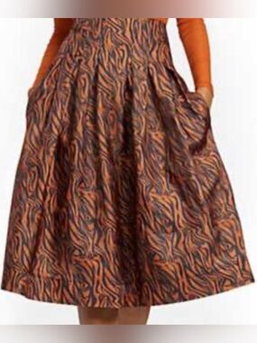 7th avenue NY & CO Women's Multicolor Patterned A-Line Skirt size 20